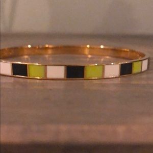 Kate Spade Bangle - gold and green multi color